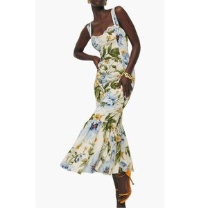Reformation Irisa dress in “Botanist” color. Size 4.